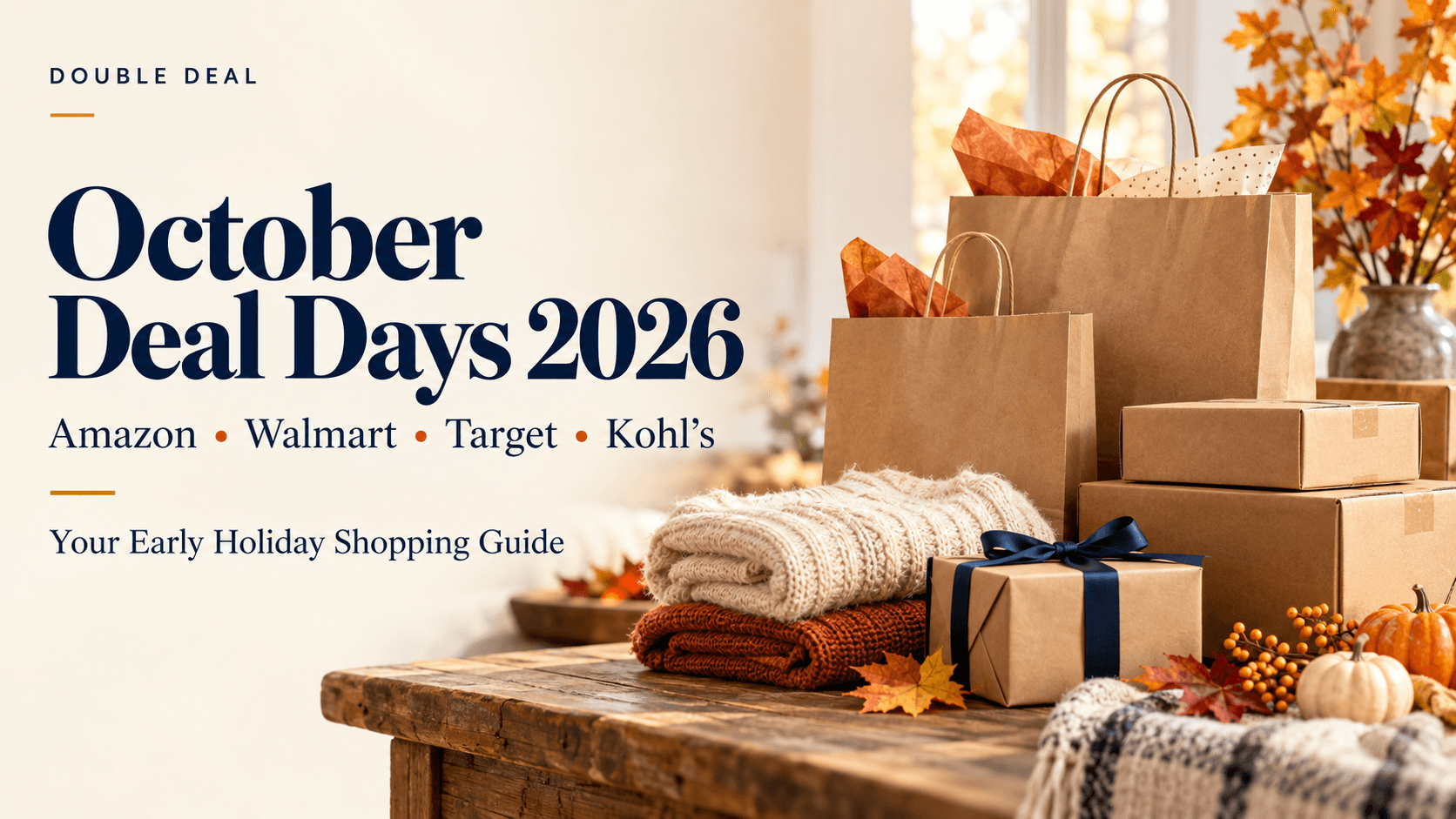 October Deal Days 2026: Amazon, Walmart, Target and Kohl’s Shopping Guide