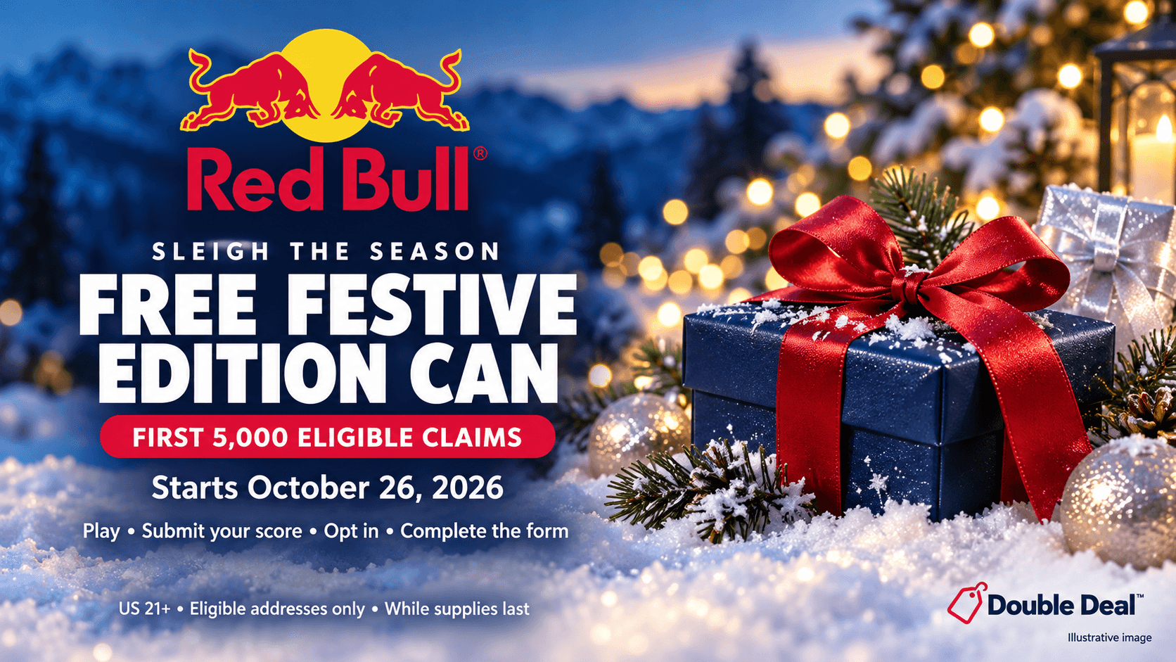 Free Red Bull Festive Edition Can: First 5,000 Starting Oct. 26