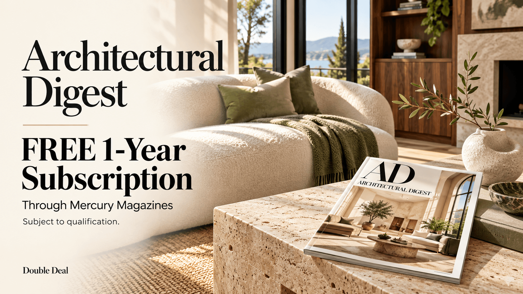 Free 1-Year Architectural Digest Magazine Subscription