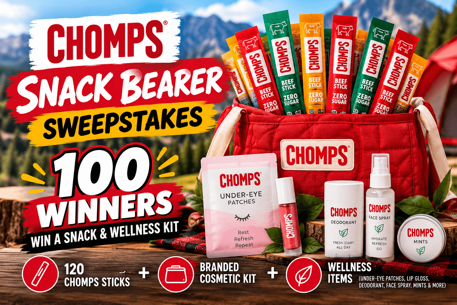 Chomps Snack Bearer Sweepstakes 2026 – 100 Winners