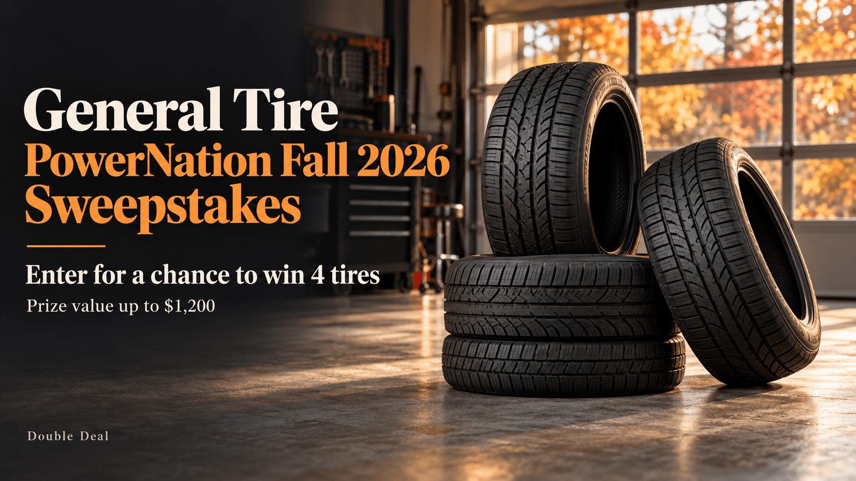 General Tire PowerNation Fall 2026 Sweepstakes: Win a Set of 4 Tires