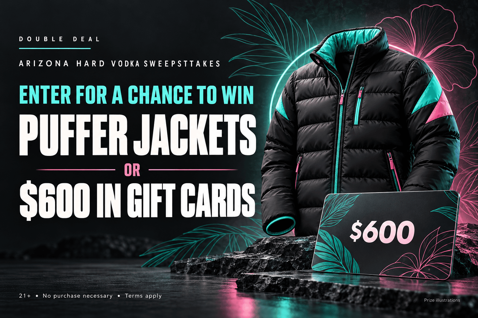 AriZona Hard Vodka Sweepstakes 2026: Win Merch & $600 Gift Cards