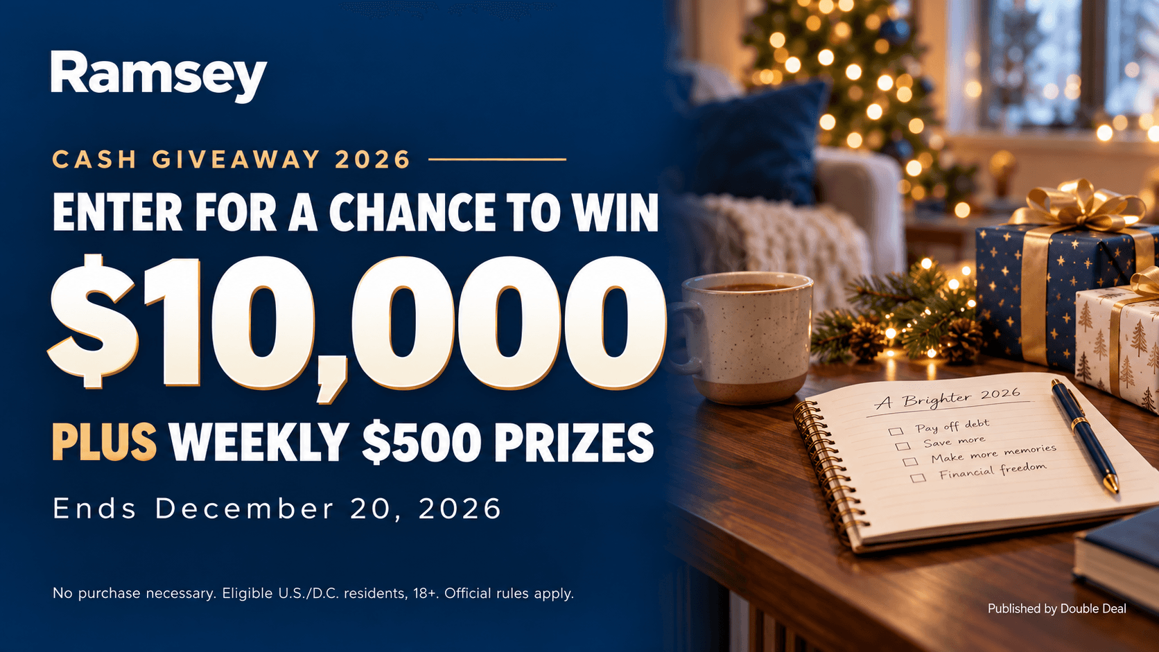Ramsey Cash Giveaway 2026: Win $10,000 or Weekly $500